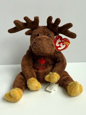 Ty Beanie Baby “Villager” Moose Canada Day Exclusive 2005